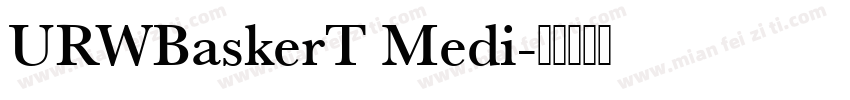 URWBaskerT Medi字体转换